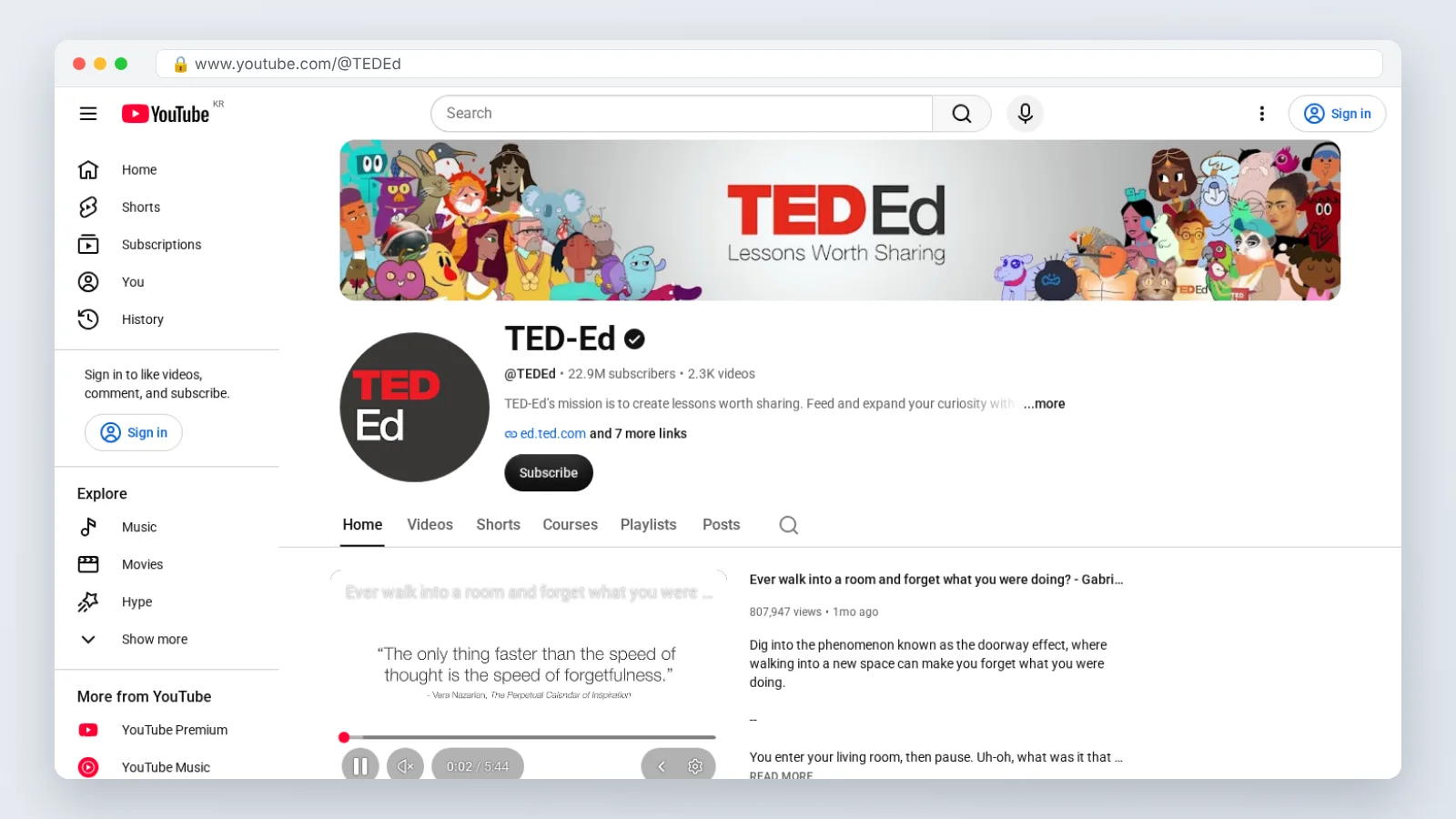 TED-Ed official site preview